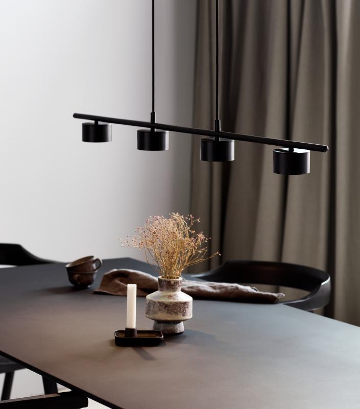 Nordlux Clyde Pendelleuchte in Schwarz mit Moodmaker-Funktion